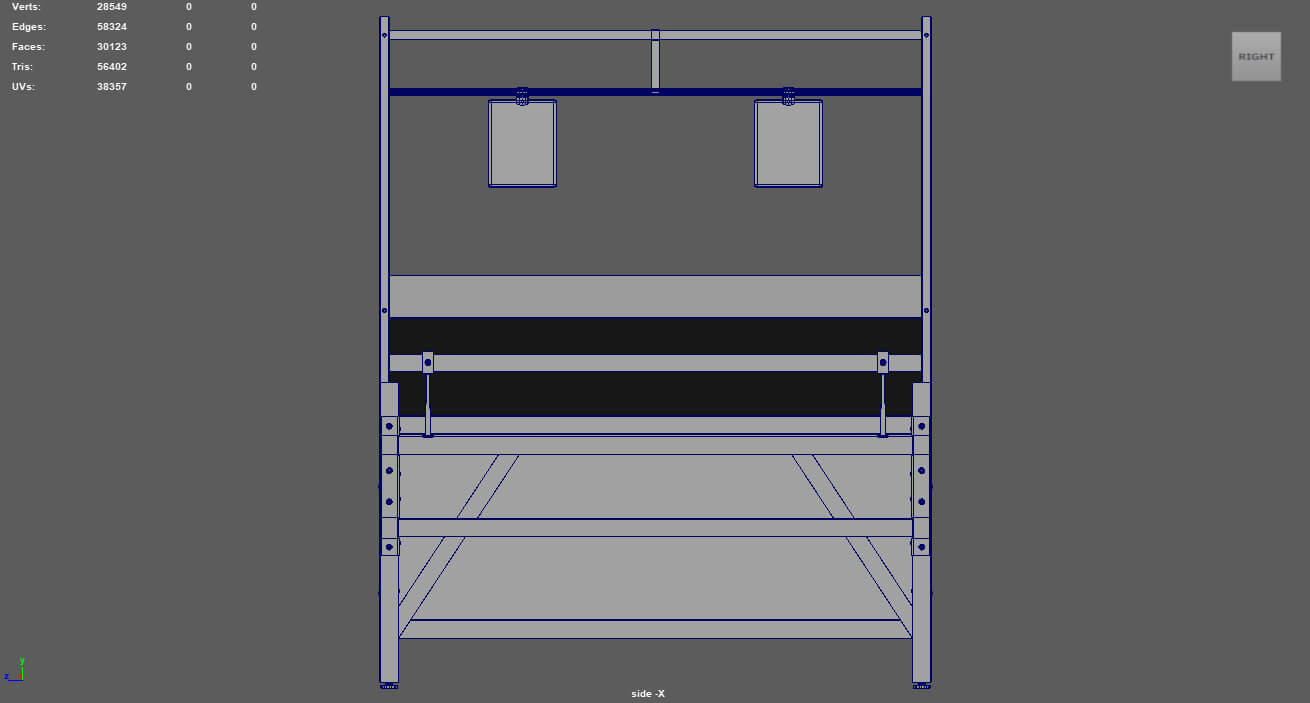 Fruit Stand 01 3D Model