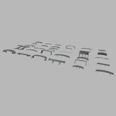 Mega Car Spoiler Pack 01