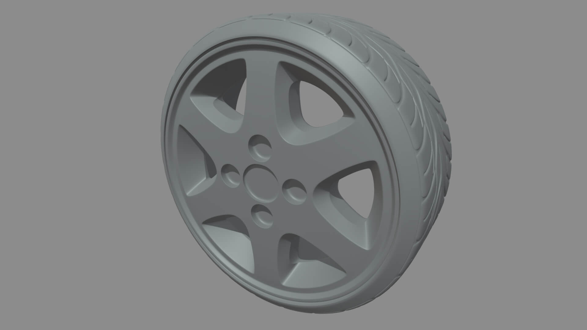 Wheel Car 09 3D Model