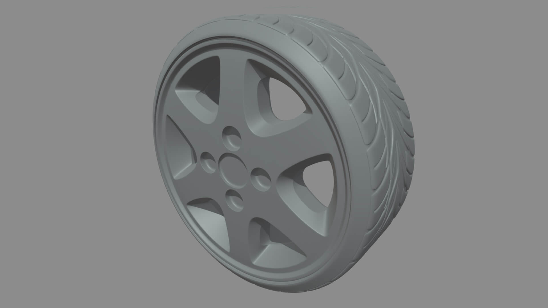 Wheel Car 09 3D Model