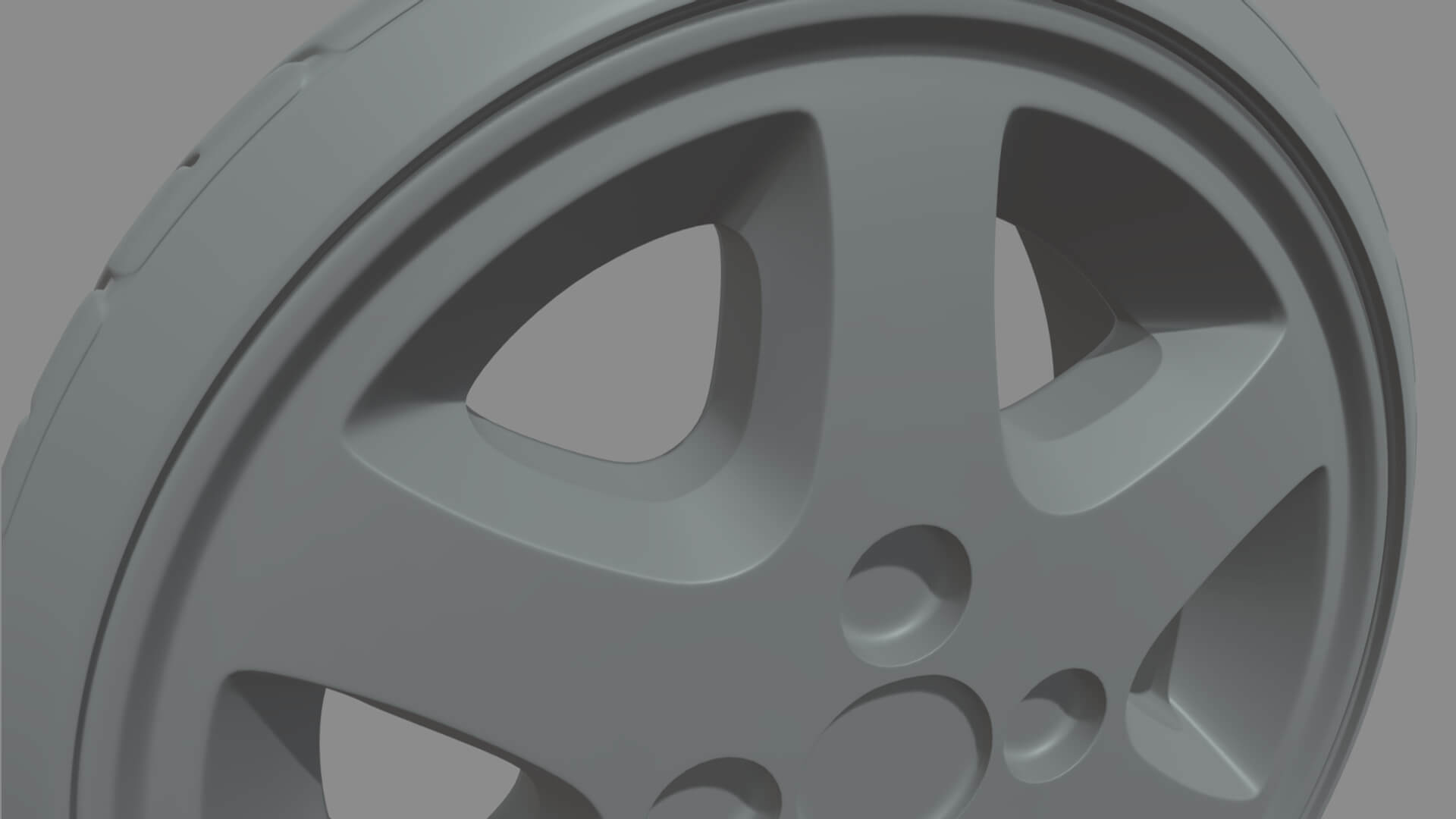 Wheel Car 09 3D Model