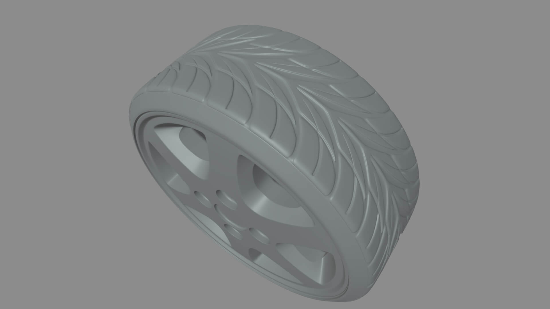Wheel Car 09 3D Model