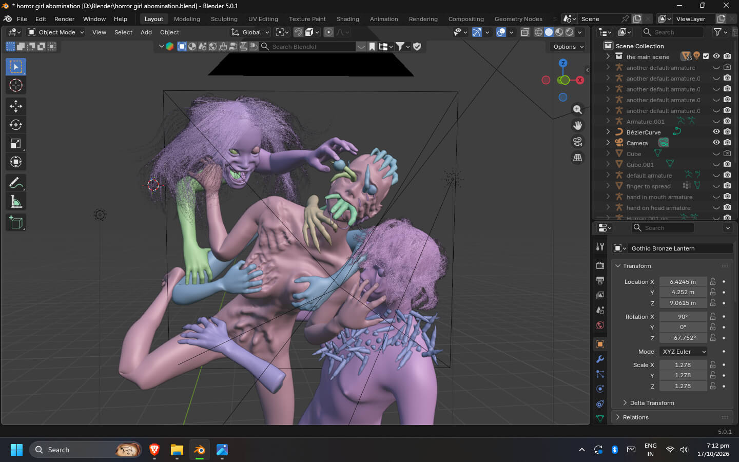 Many Hands 3D Render, Digital Artwork by VipRealm