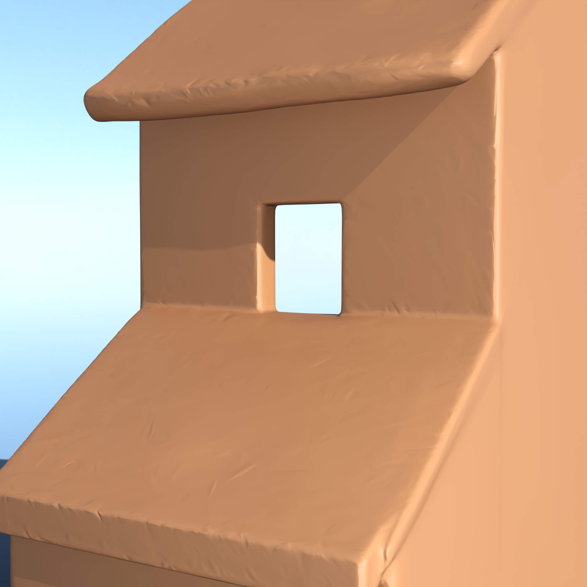 Low Poly House 3D Render, Digital Artwork by VisionStudio