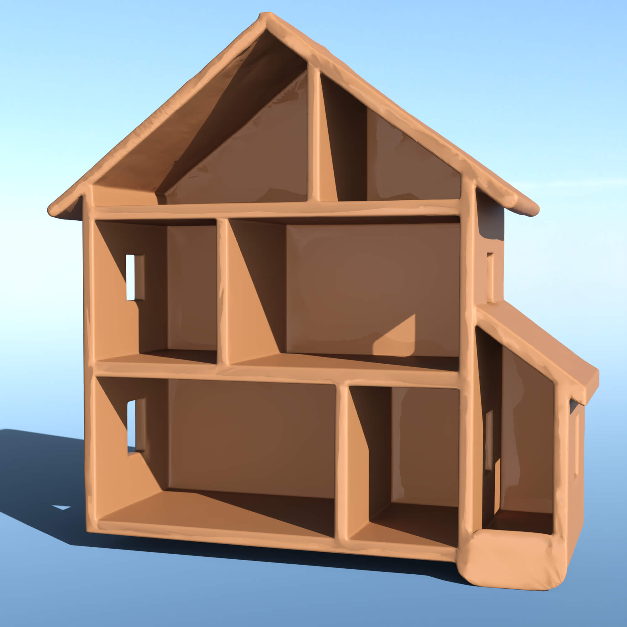 Low Poly House Daz Content