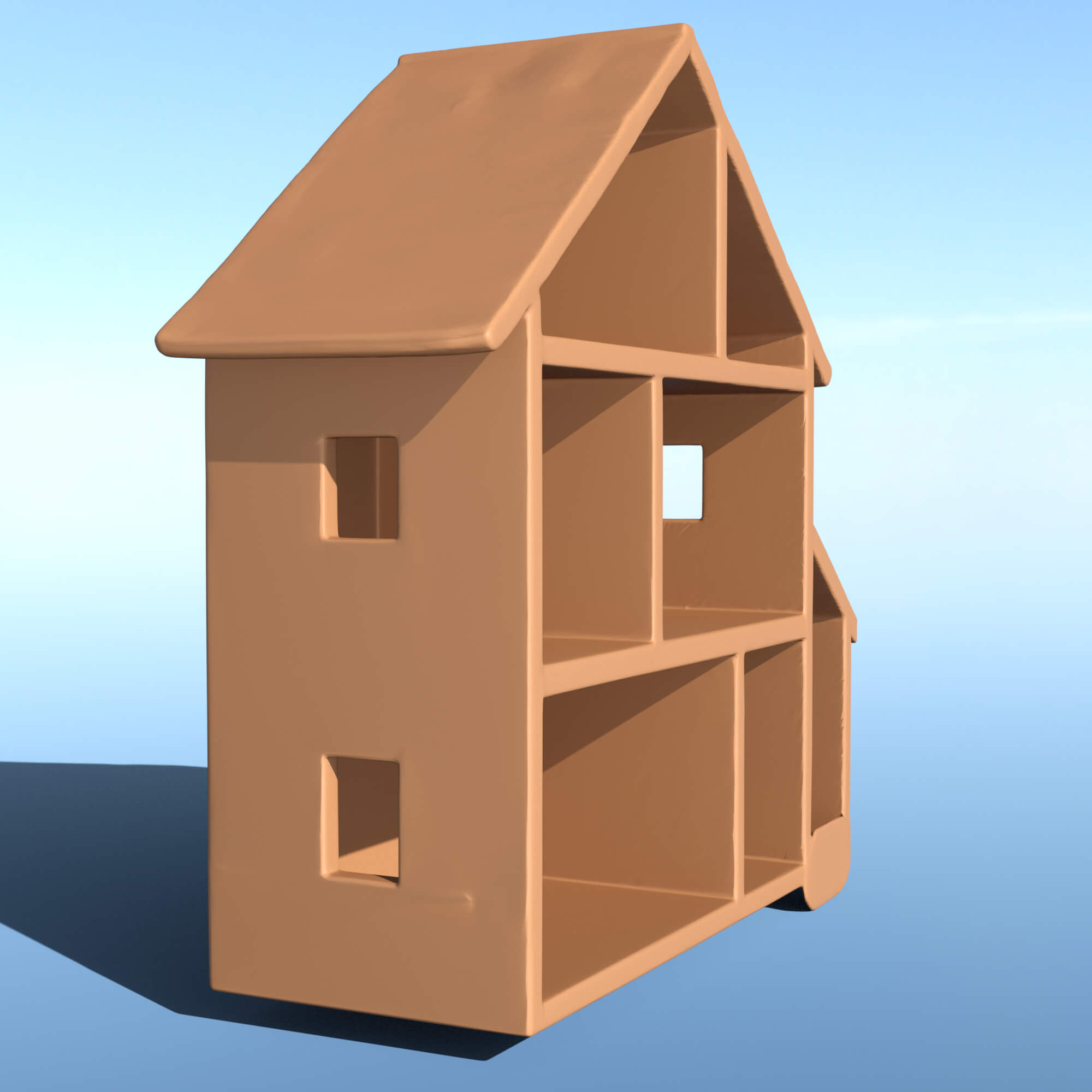 Low Poly House Daz Content