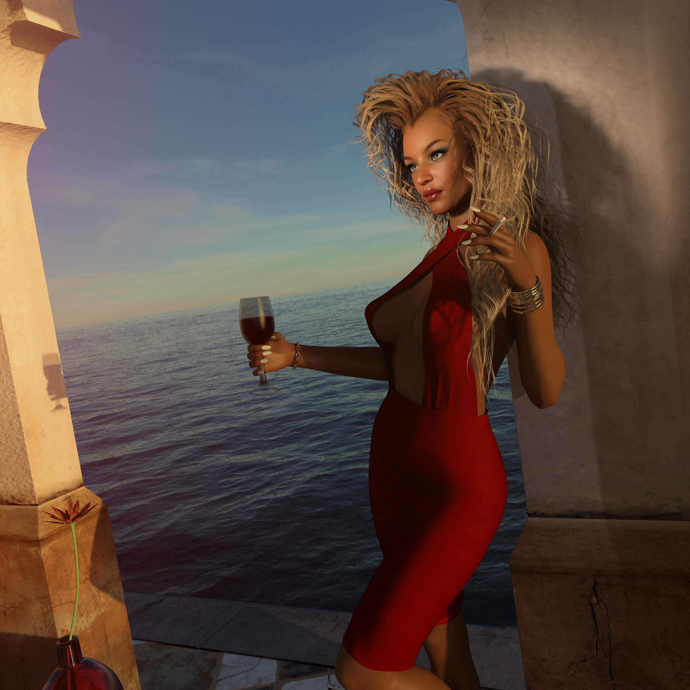 FWSA Sparkle for Mika 7 3D Render, Digital Artwork by Voxxa