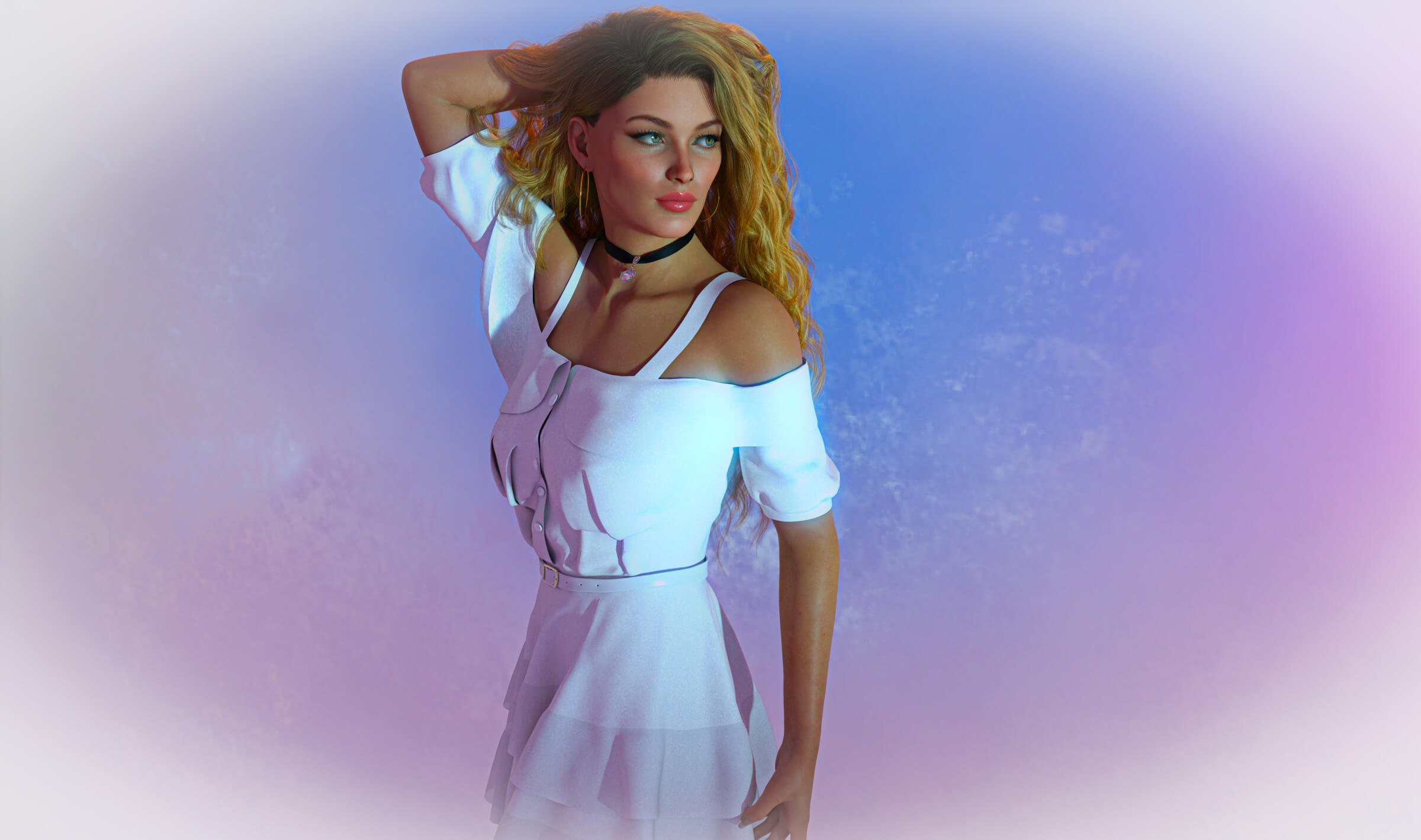 THAT WOMAN IN MY DREAMS 3D Render, Digital Artwork by Voxxa