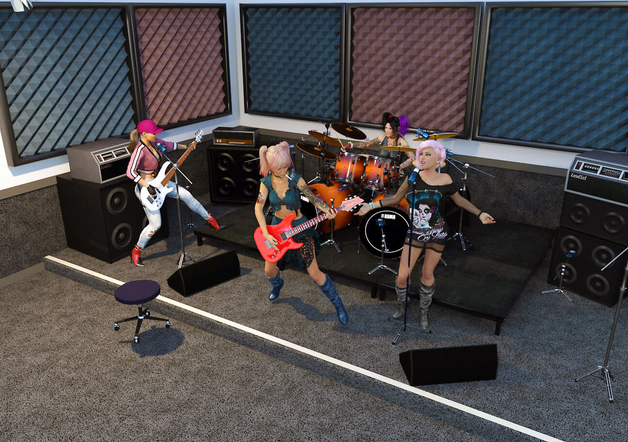 THE SASSY DOLLS 3D Render, Digital Artwork by Voxxa