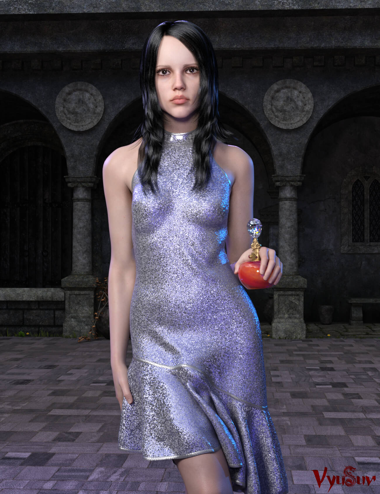 Witch Craft 3D Render, Digital Artwork by Vyusur