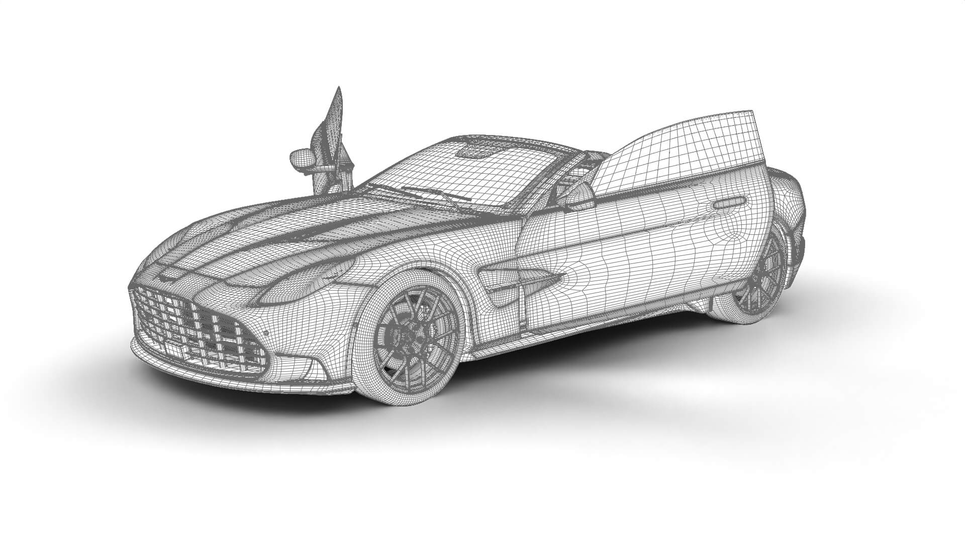 Aston Martin Vanquish Volante 2026 HQ 3D Model