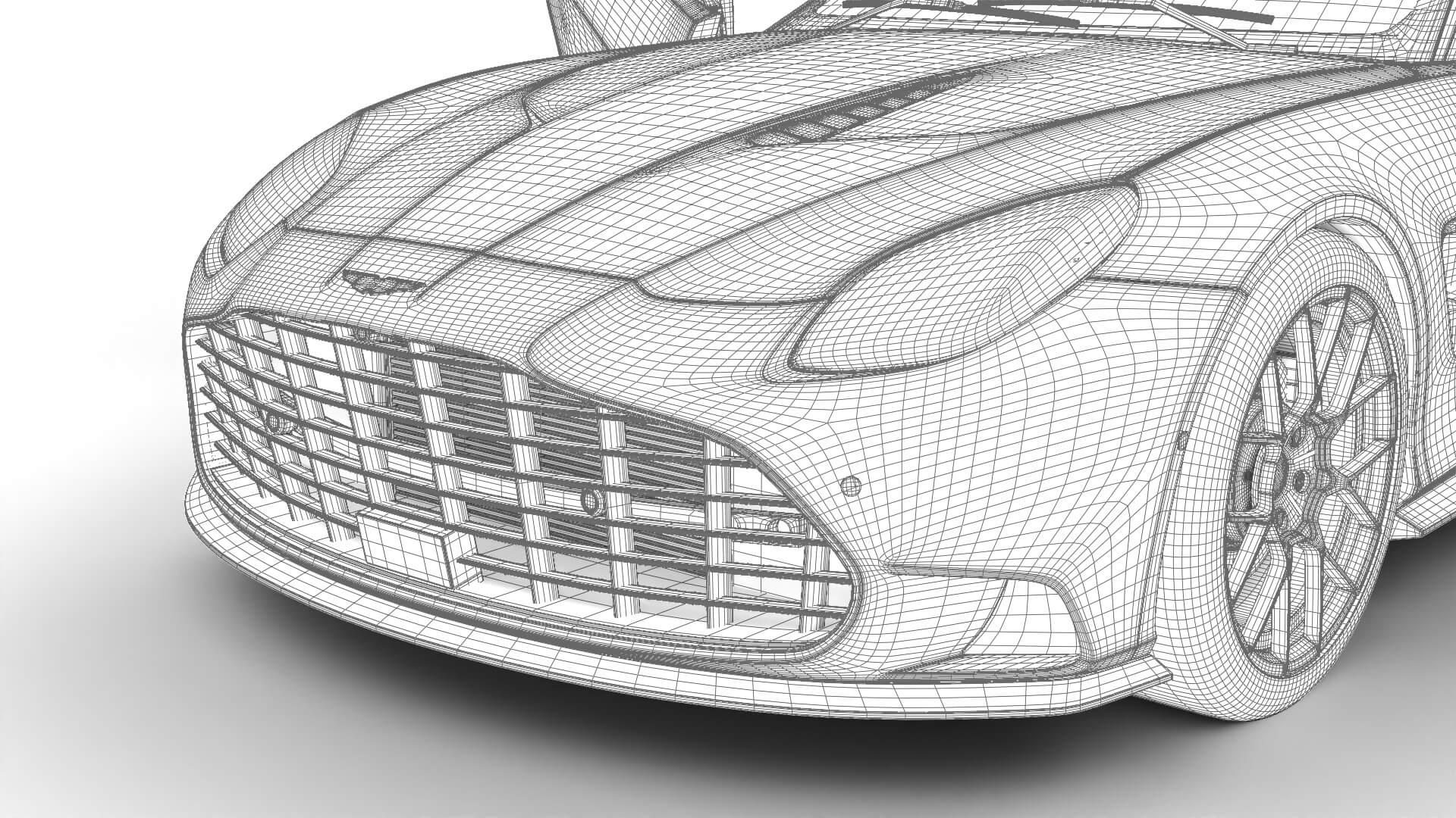 Aston Martin Vanquish Volante 2026 HQ 3D Model