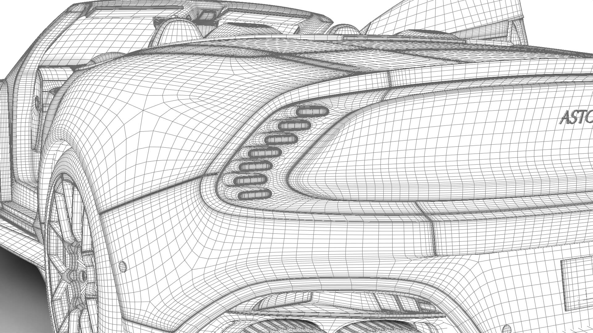 Aston Martin Vanquish Volante 2026 HQ 3D Model