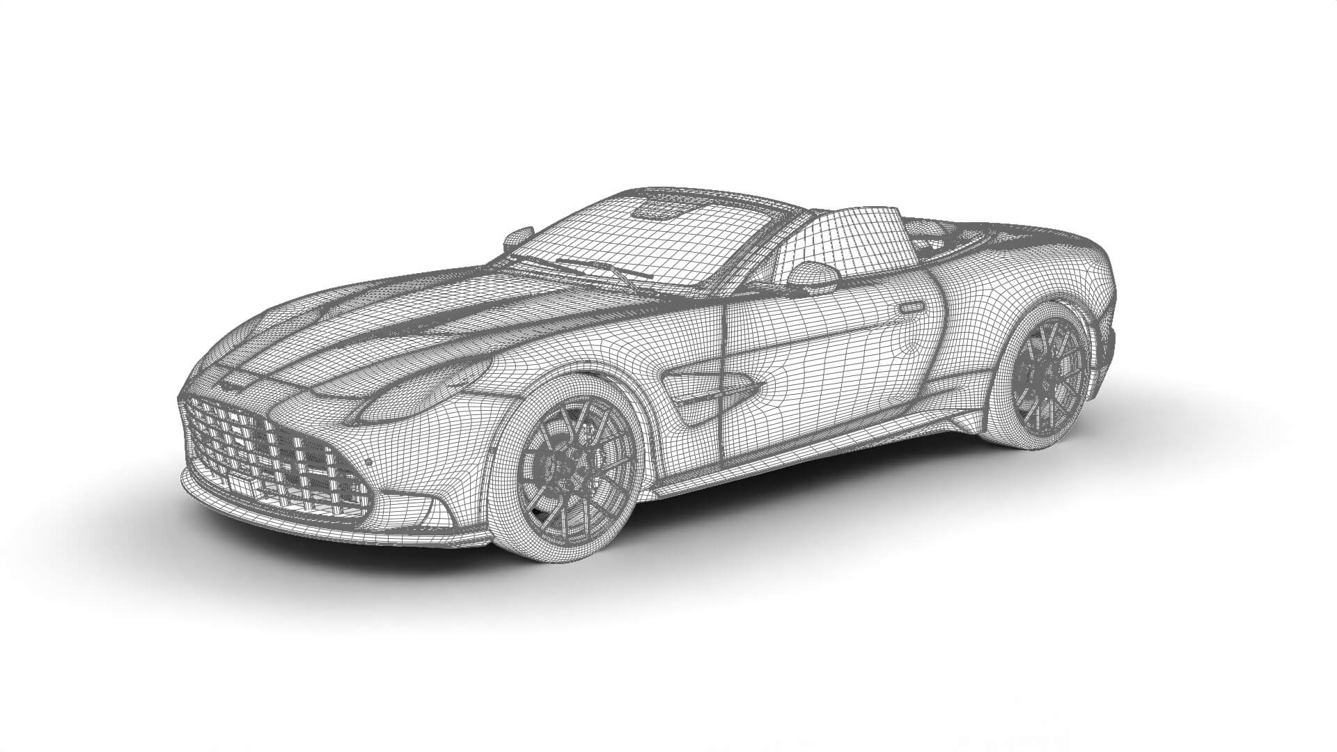 Aston Martin Vanquish Volante 2026 3D Model