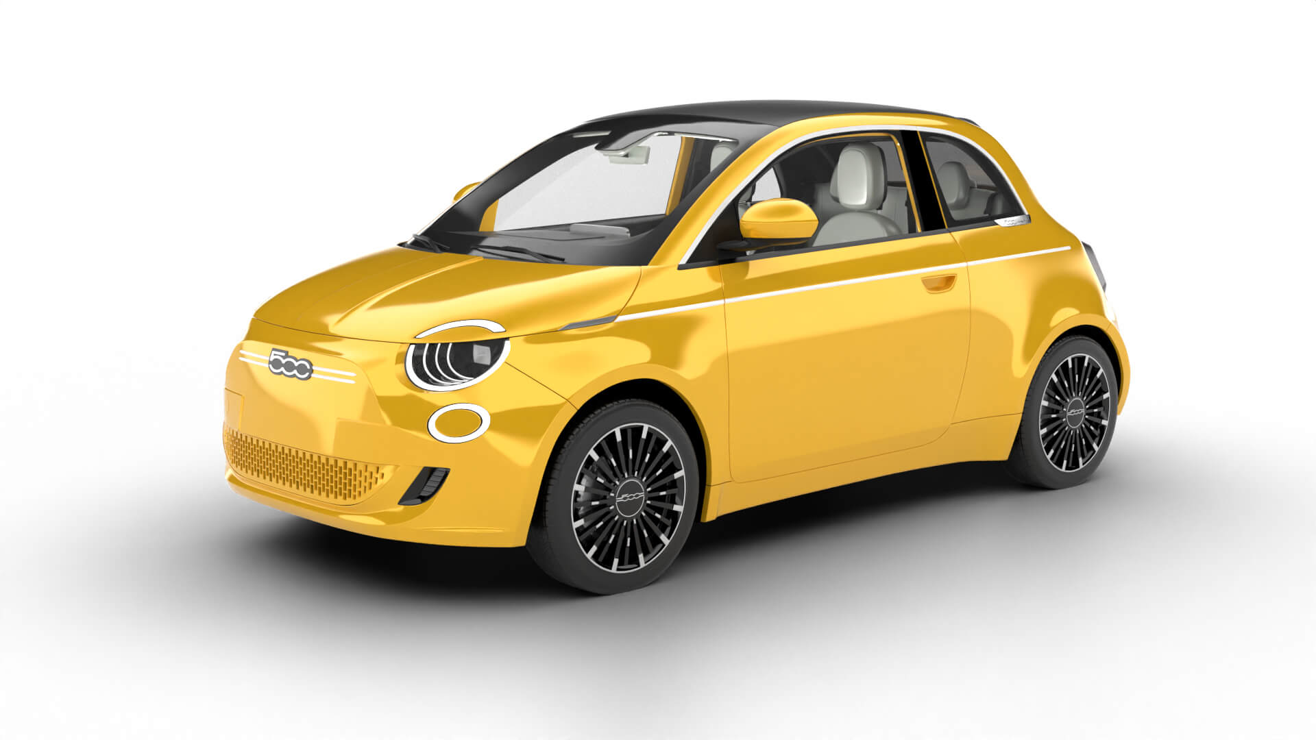 Fiat 500 Hybrid Cabrio 2026 3D Model