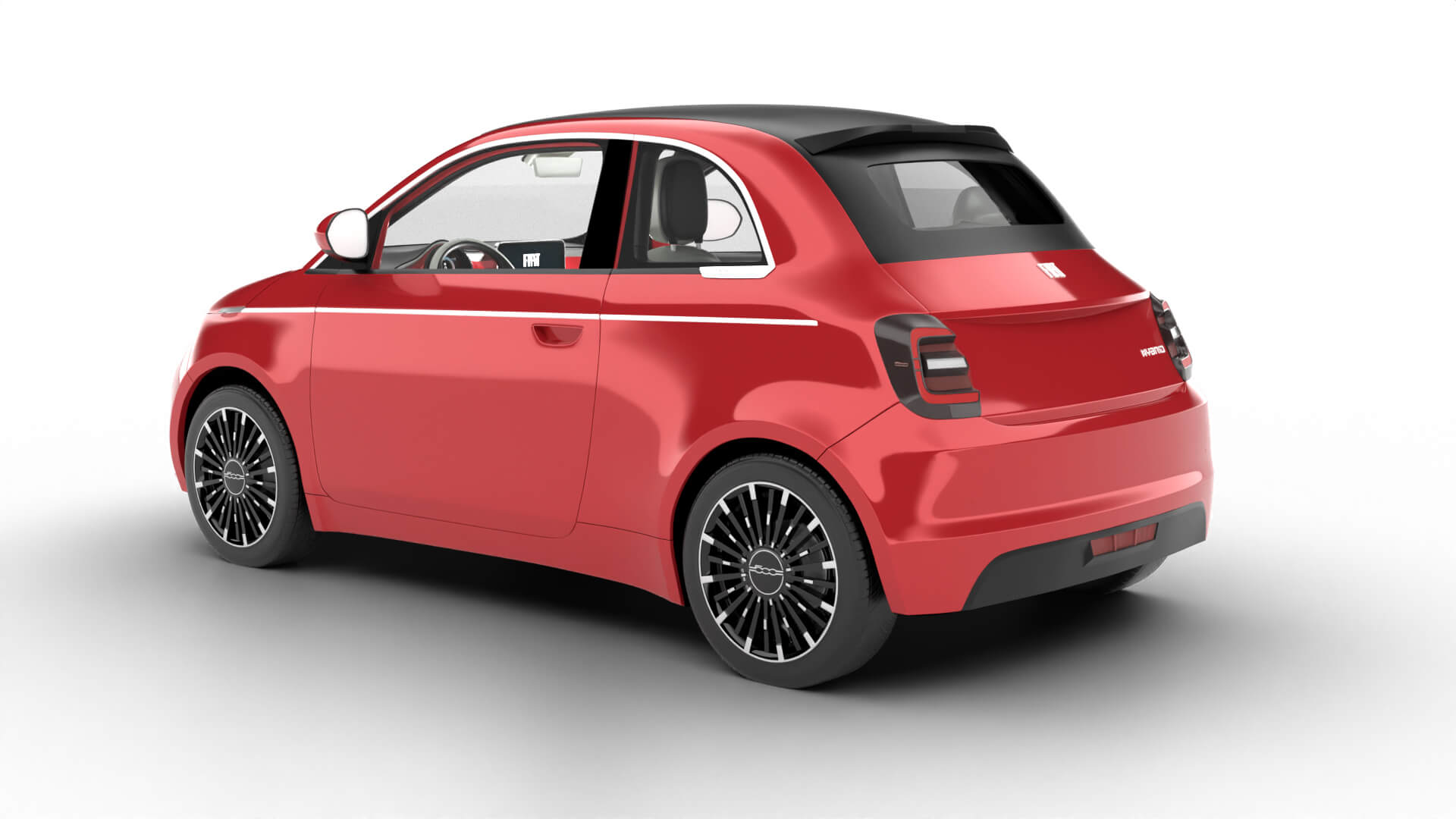 Fiat 500 Hybrid Cabrio 2026 3D Model