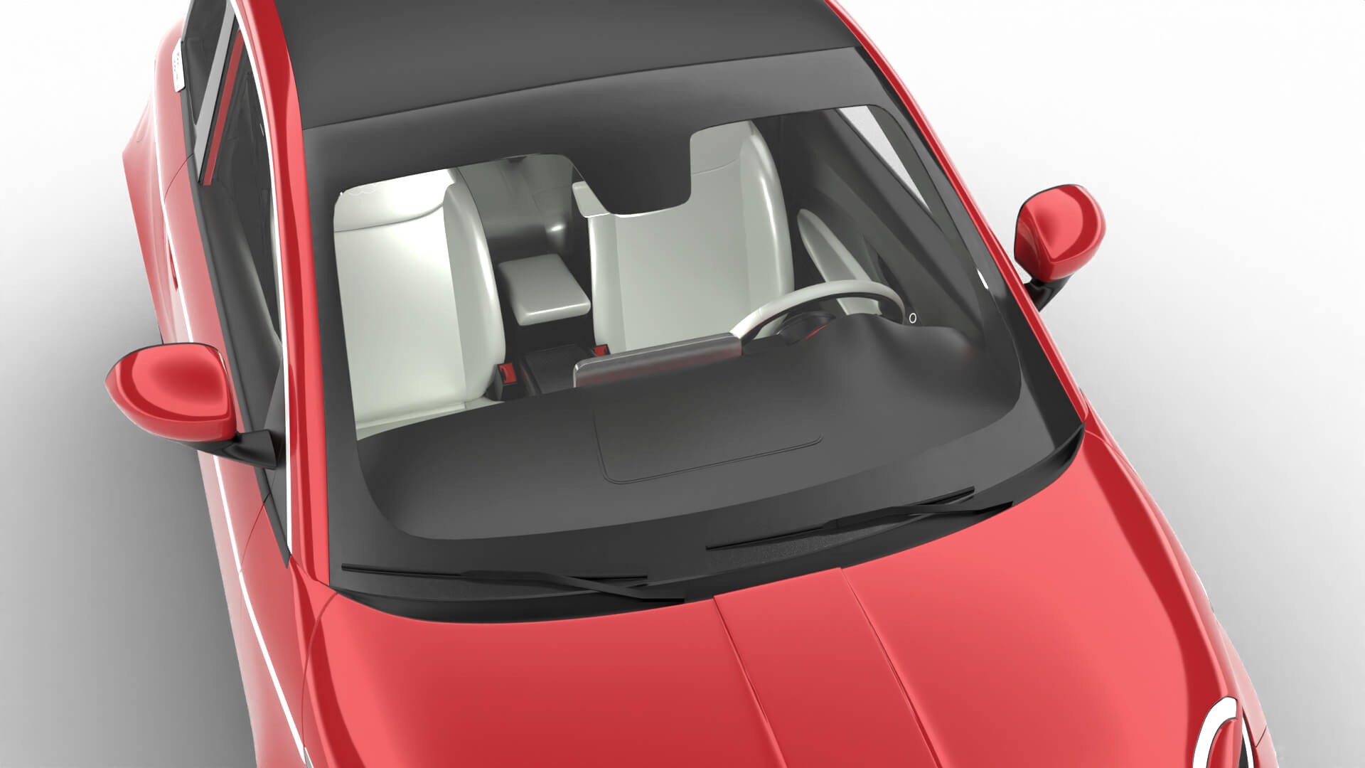 Fiat 500 Hybrid Cabrio 2026 3D Model
