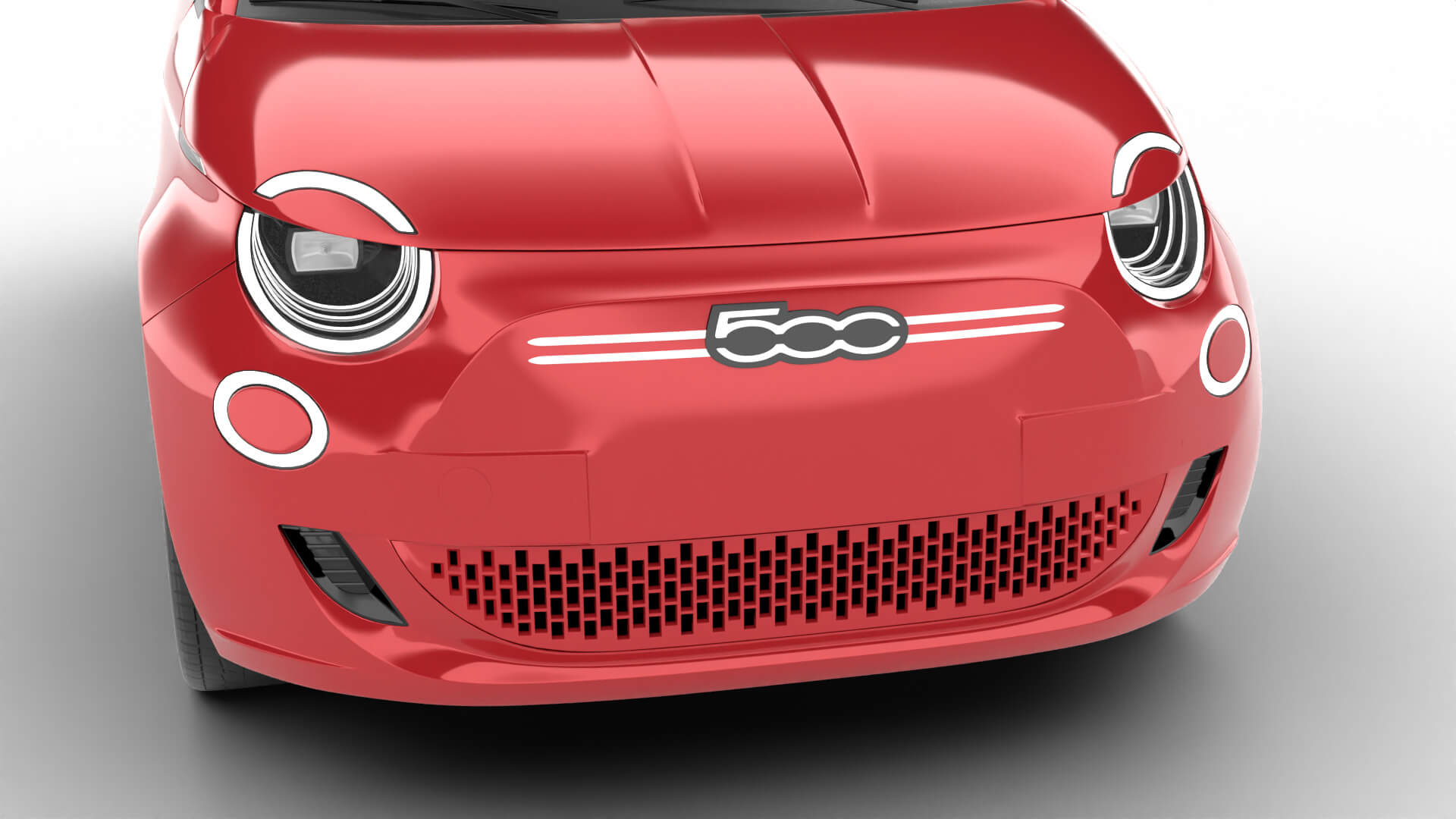 Fiat 500 Hybrid Cabrio 2026 3D Model