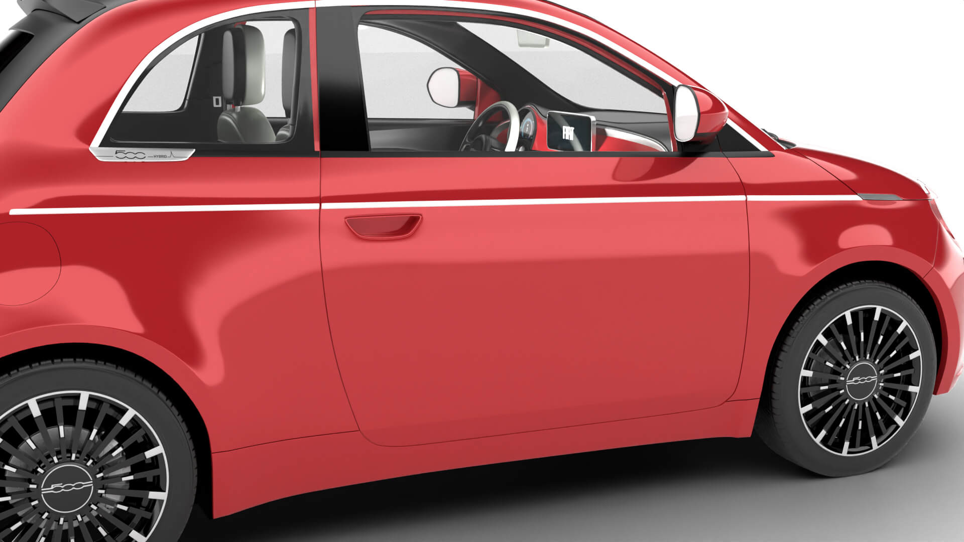 Fiat 500 Hybrid Cabrio 2026 3D Model
