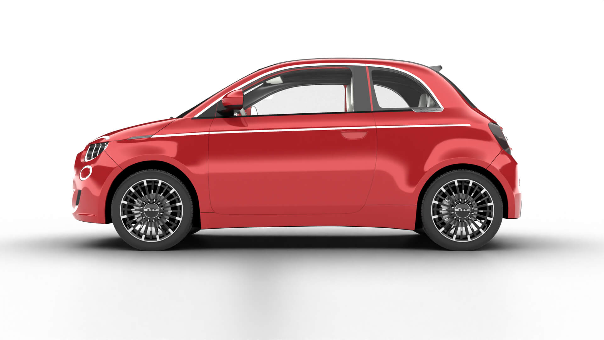 Fiat 500 Hybrid Cabrio 2026 3D Model