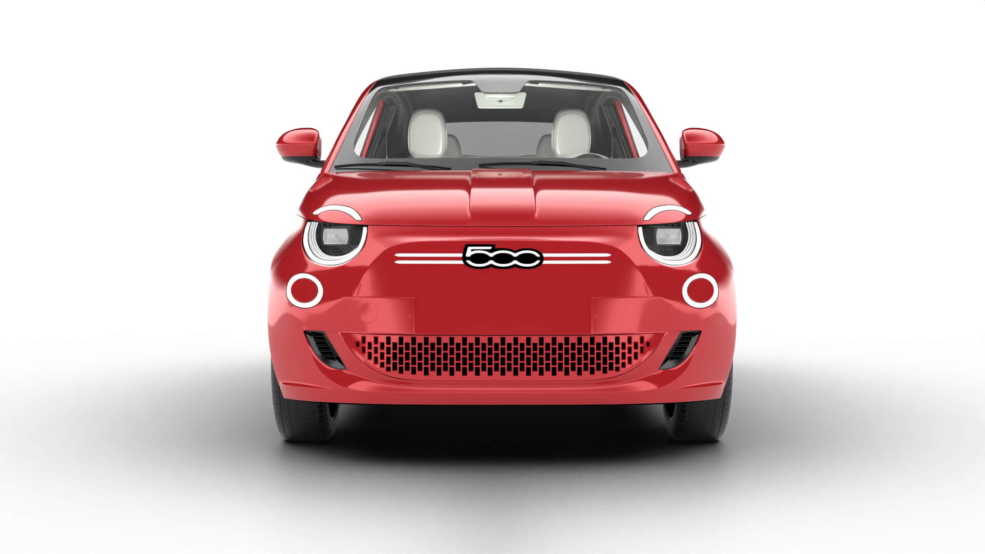 Fiat 500 Hybrid Cabrio 2026 3D Model