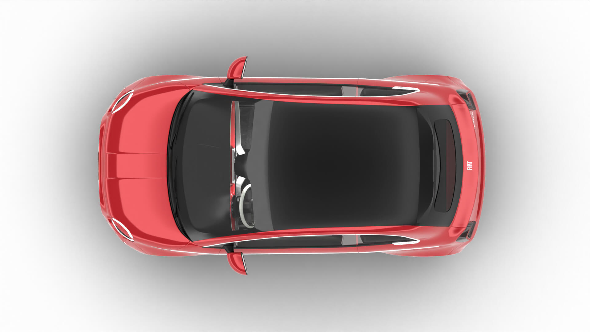 Fiat 500 Hybrid Cabrio 2026 3D Model