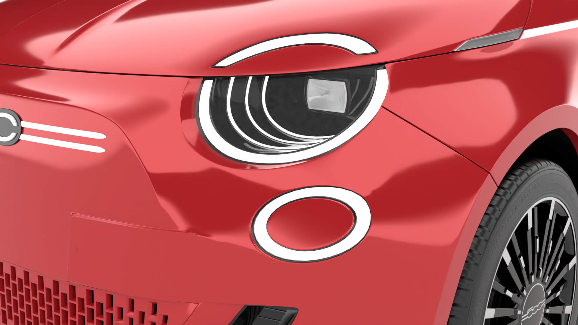 Fiat 500 Hybrid Cabrio 2026 3D Model