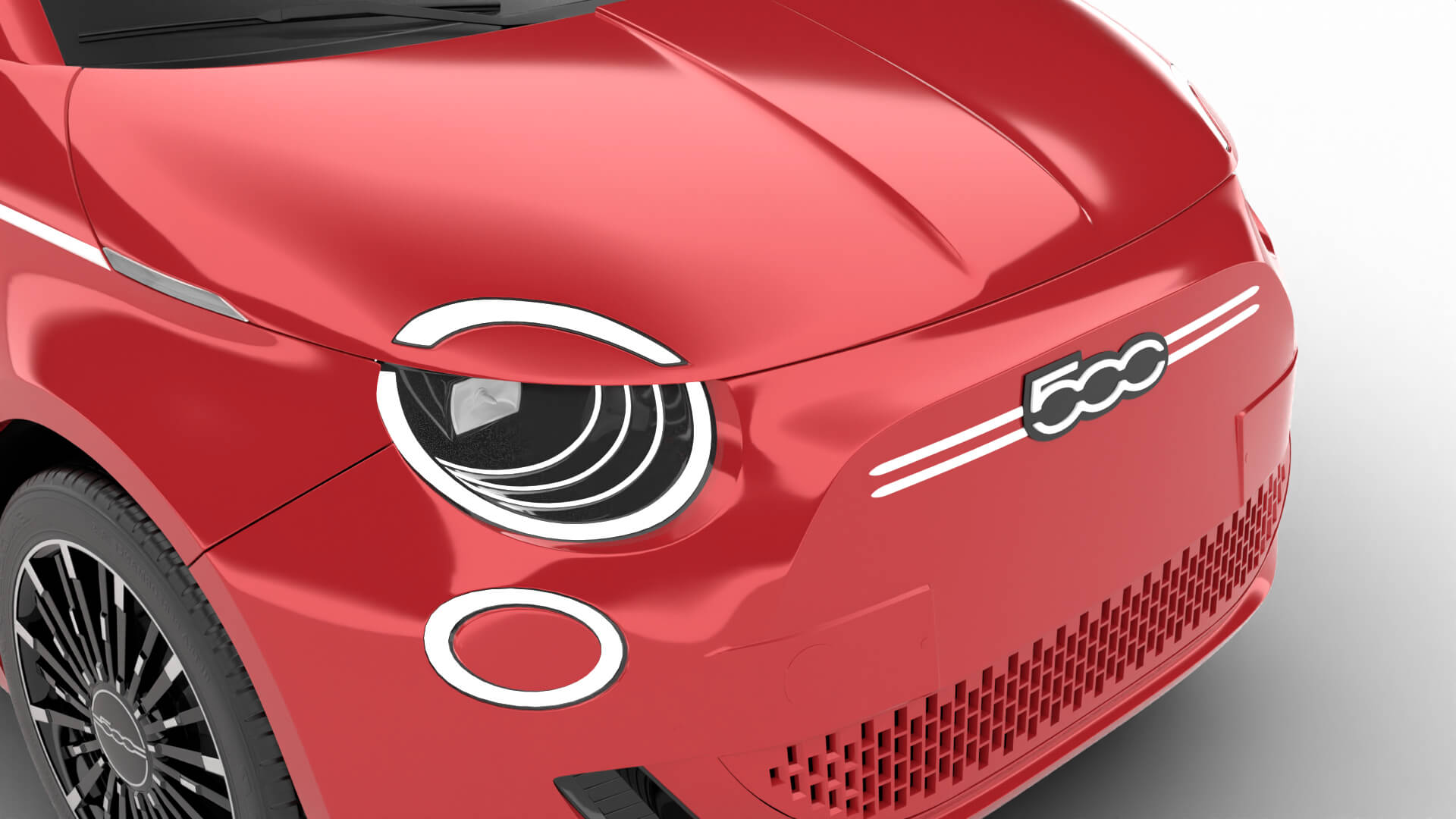 Fiat 500 Hybrid Cabrio 2026 3D Model