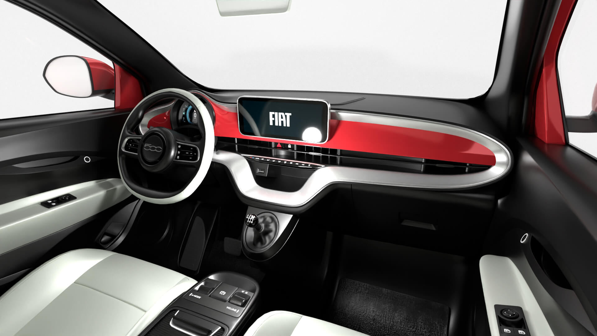 Fiat 500 Hybrid Cabrio 2026 3D Model