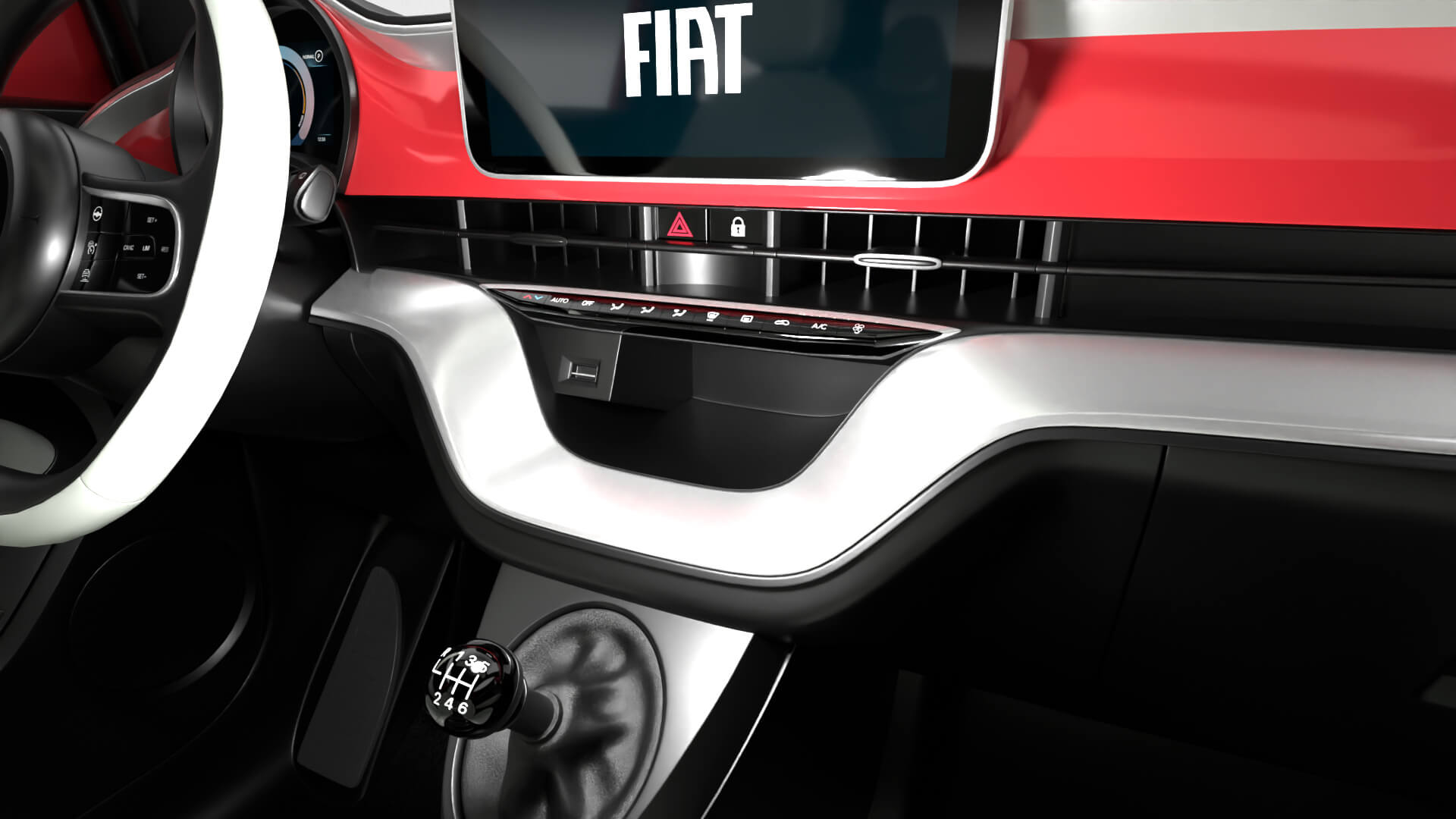 Fiat 500 Hybrid Cabrio 2026 3D Model