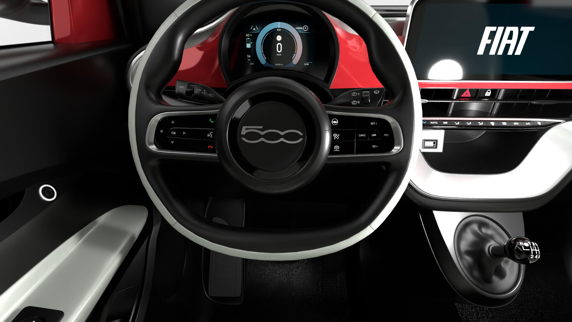 Fiat 500 Hybrid Cabrio 2026 3D Model