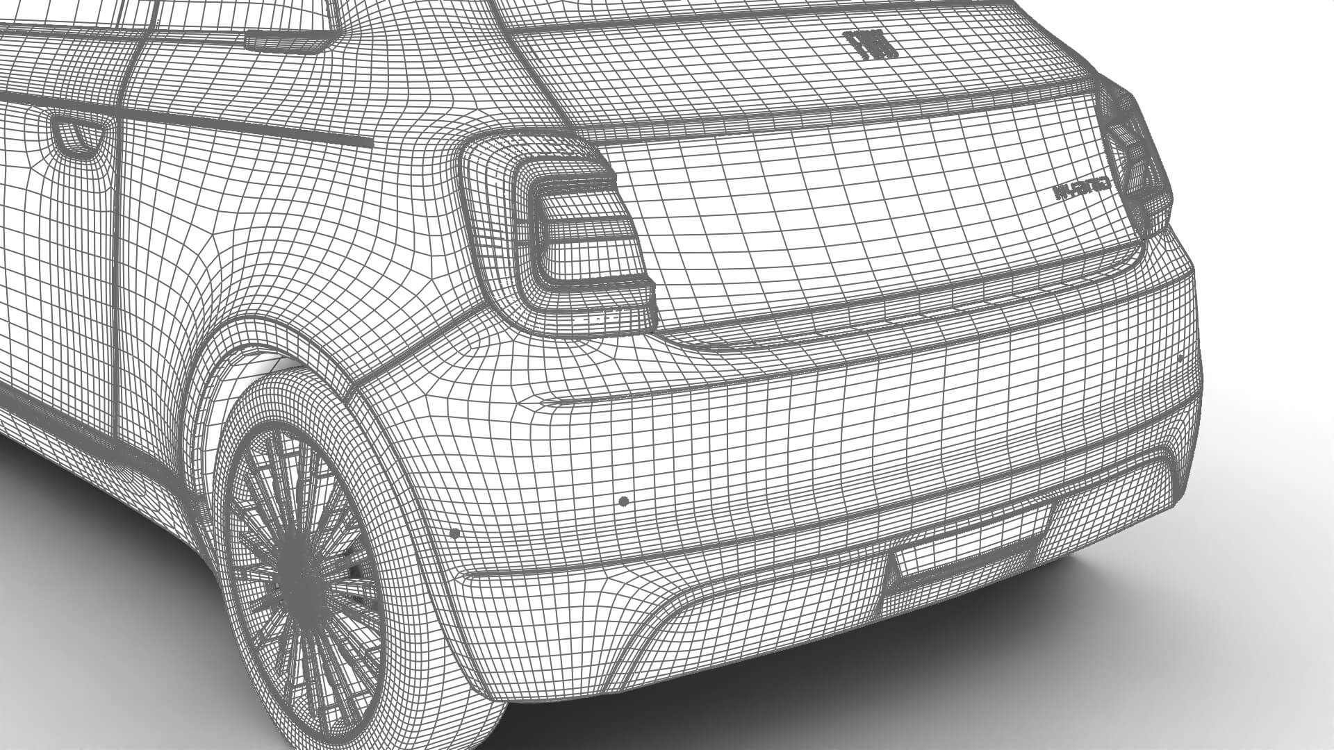 Fiat 500 Hybrid Cabrio 2026 3D Model