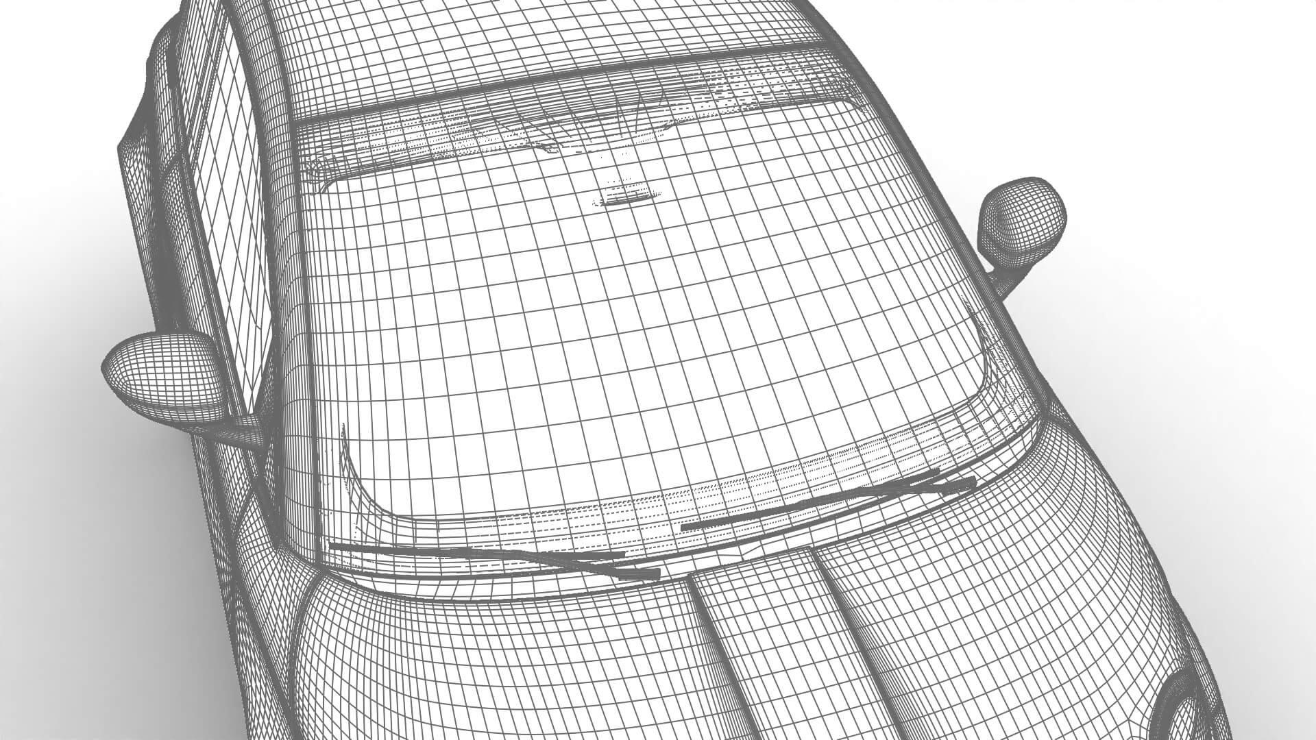 Fiat 500 Hybrid Cabrio 2026 3D Model
