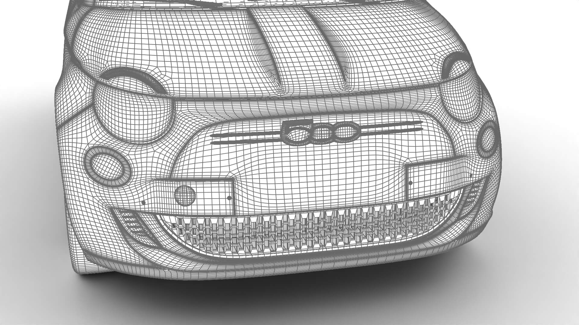 Fiat 500 Hybrid Cabrio 2026 3D Model