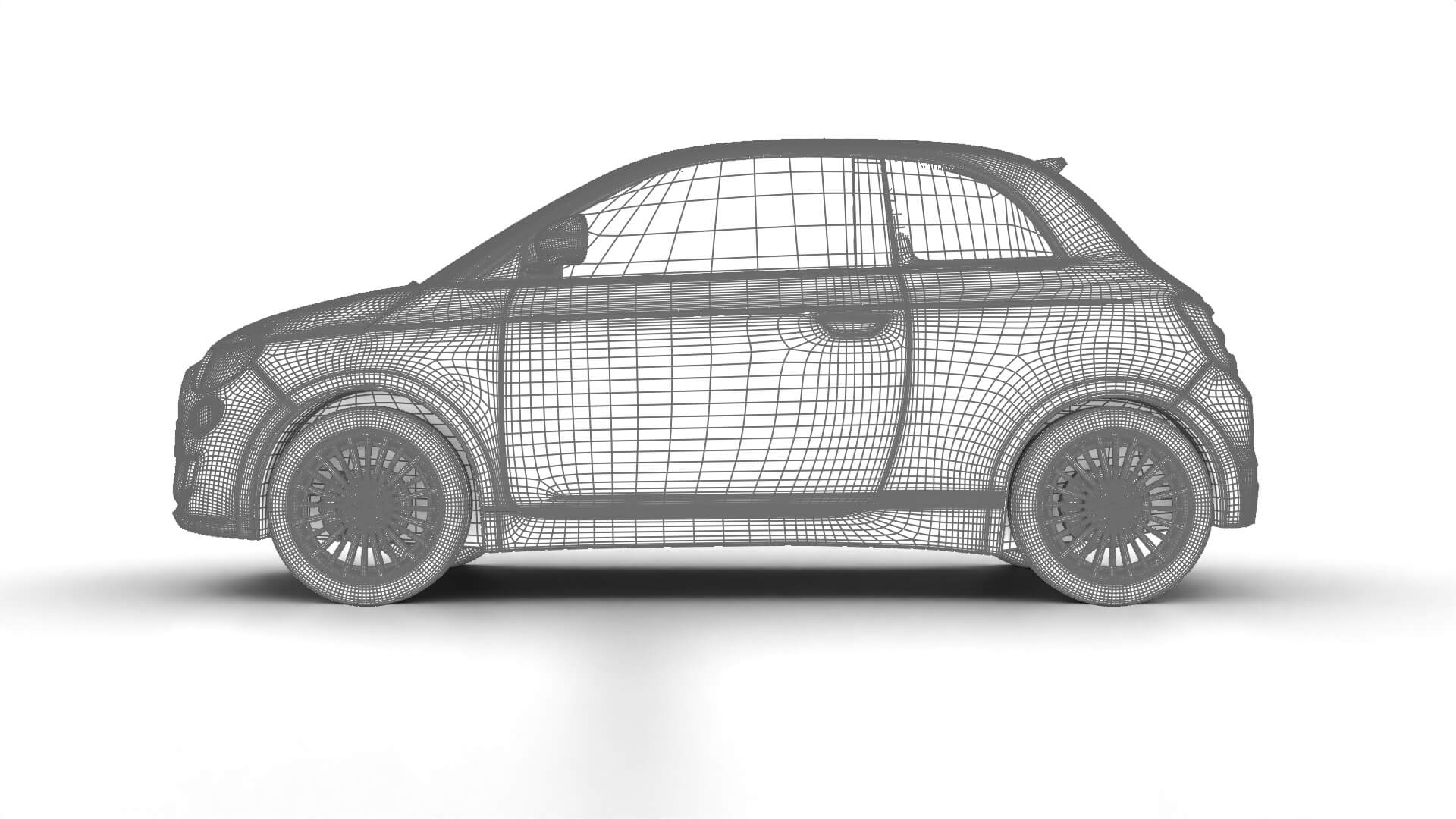 Fiat 500 Hybrid Cabrio 2026 3D Model