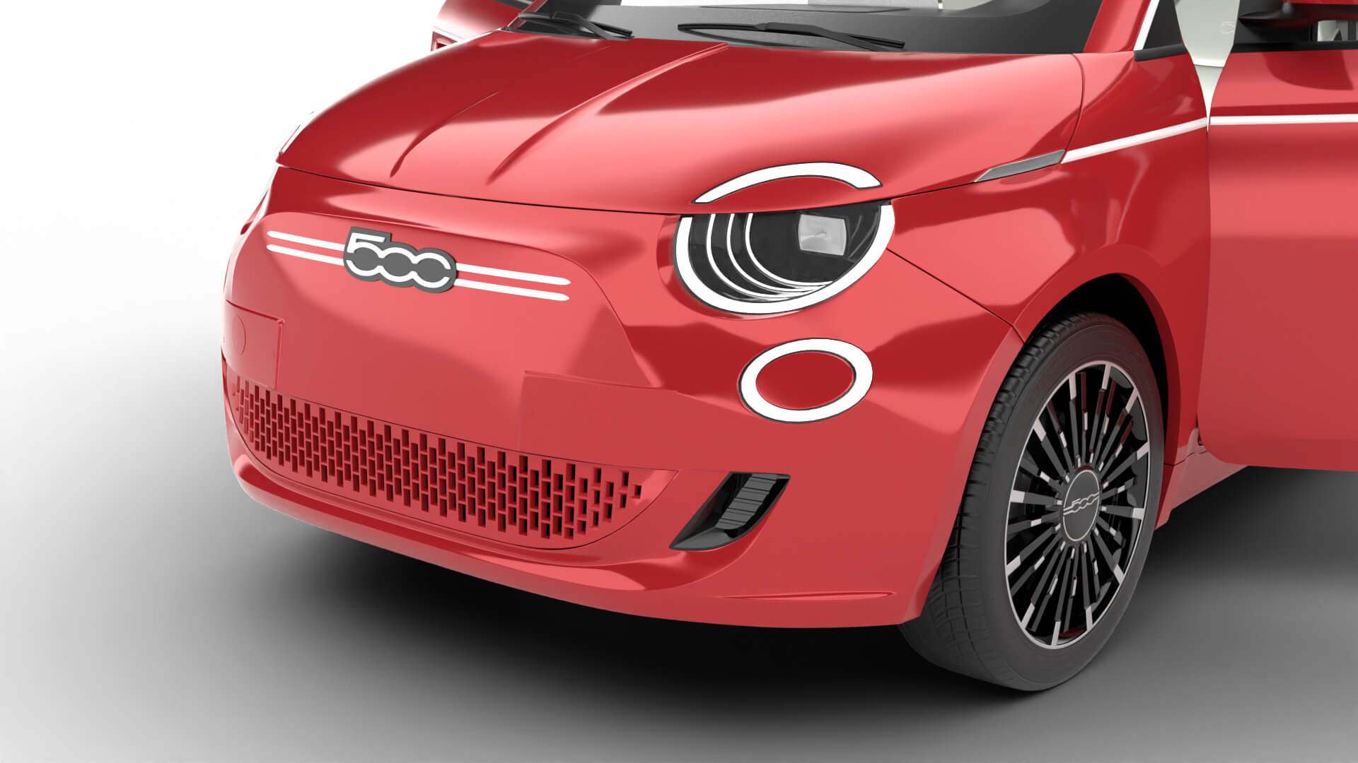 Fiat 500 Hybrid Cabrio 2026 HQ 3D Model