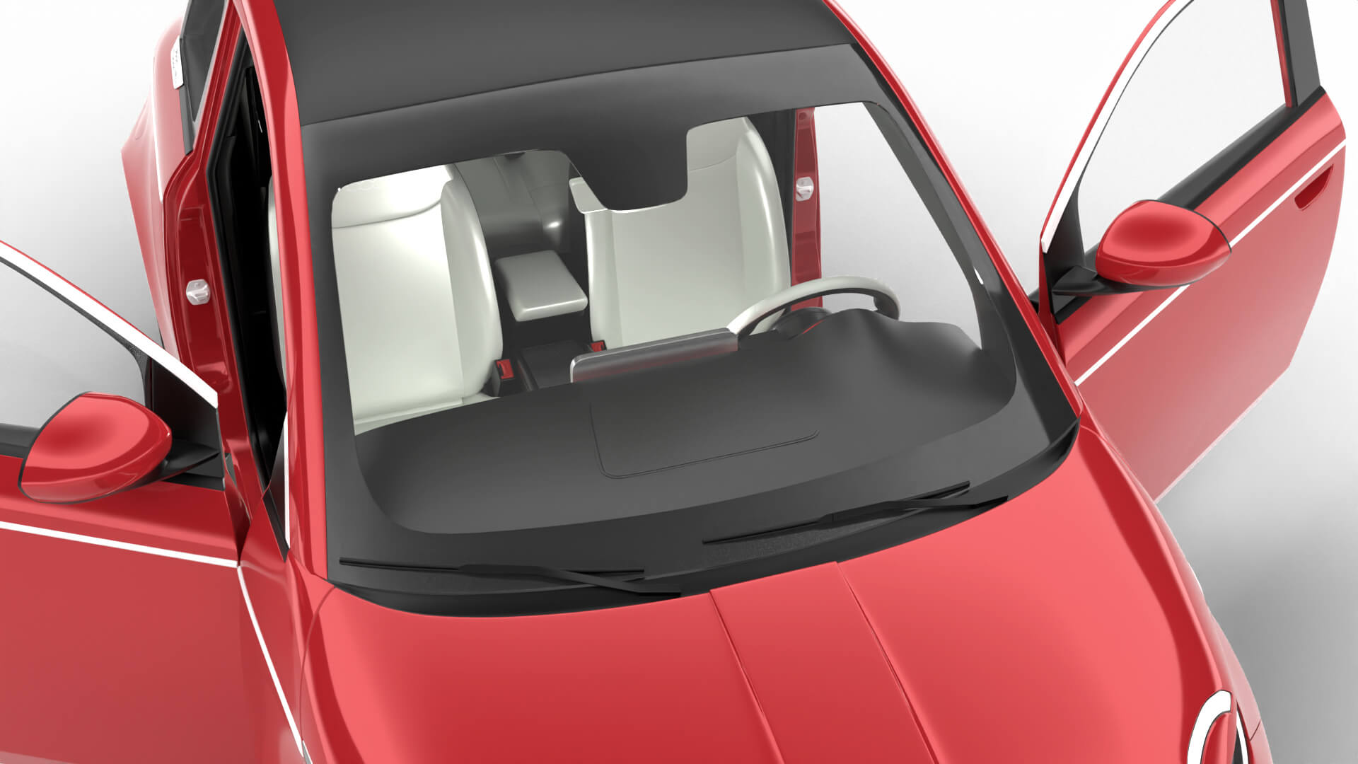 Fiat 500 Hybrid Cabrio 2026 HQ 3D Model
