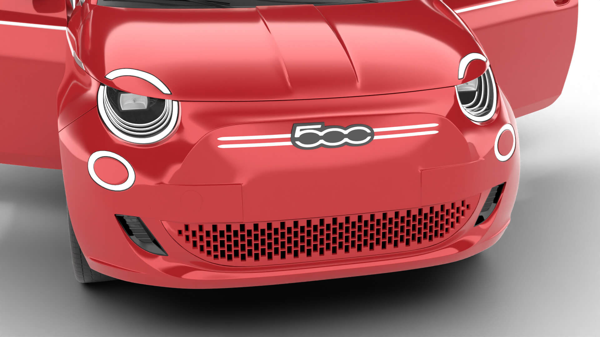 Fiat 500 Hybrid Cabrio 2026 HQ 3D Model