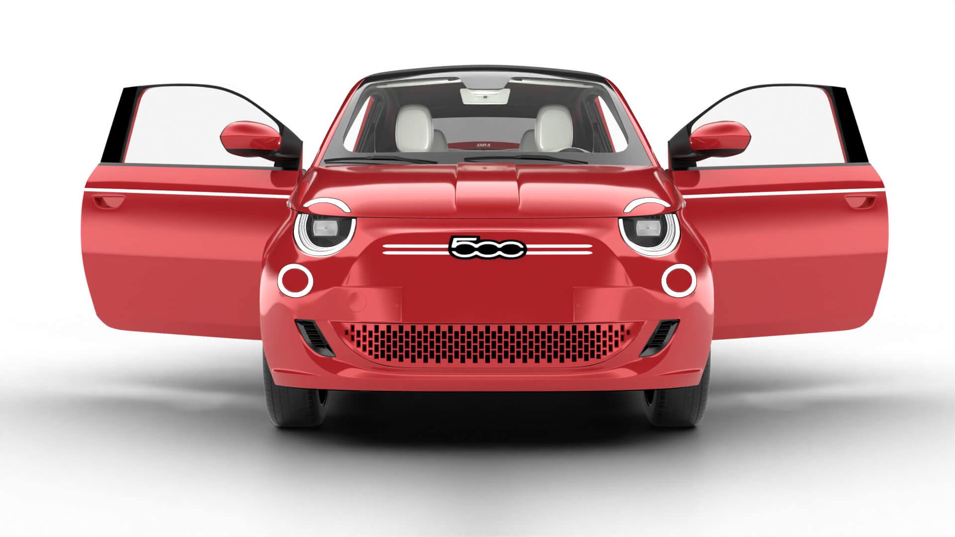 Fiat 500 Hybrid Cabrio 2026 HQ 3D Model