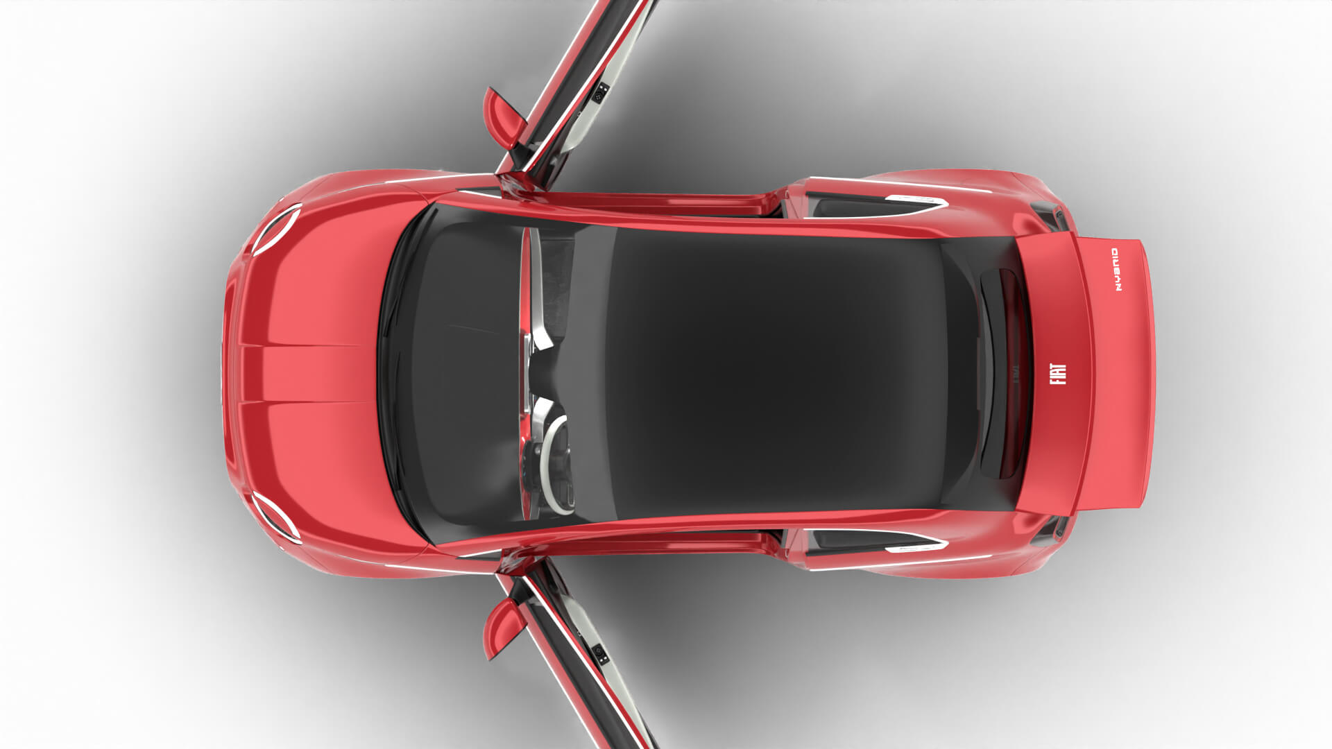 Fiat 500 Hybrid Cabrio 2026 HQ 3D Model