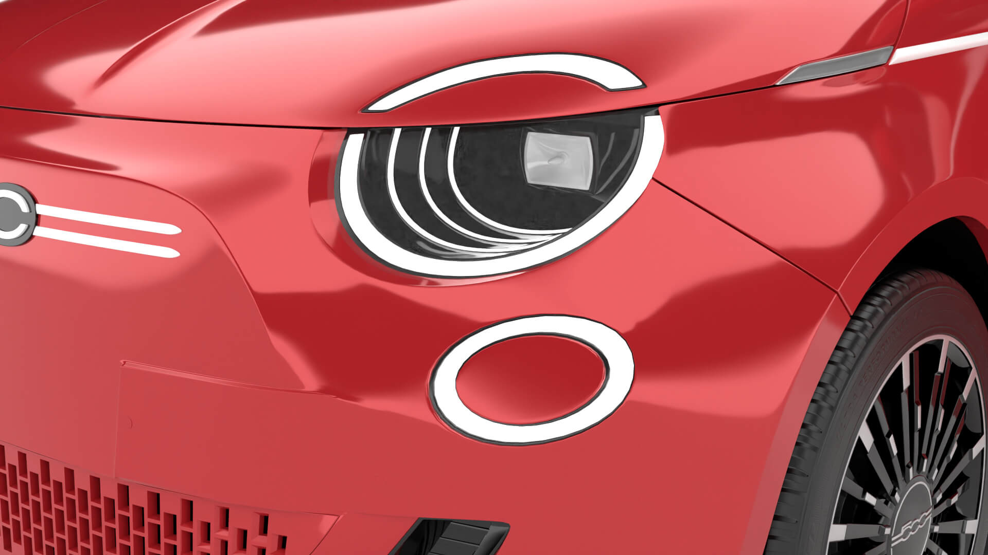 Fiat 500 Hybrid Cabrio 2026 HQ 3D Model