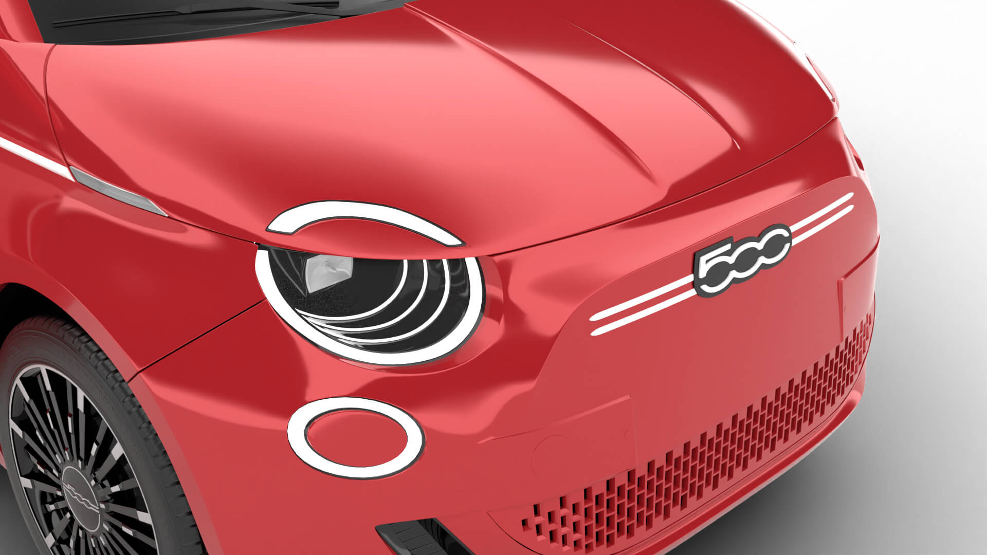 Fiat 500 Hybrid Cabrio 2026 HQ 3D Model
