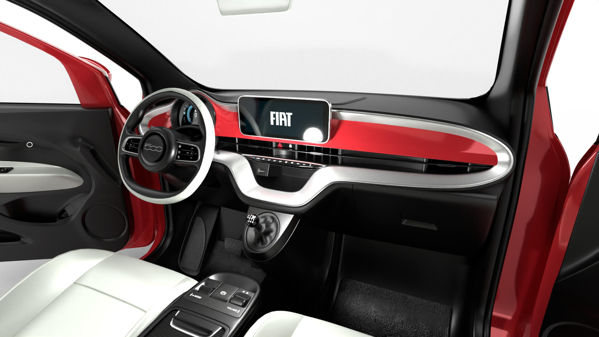 Fiat 500 Hybrid Cabrio 2026 HQ 3D Model