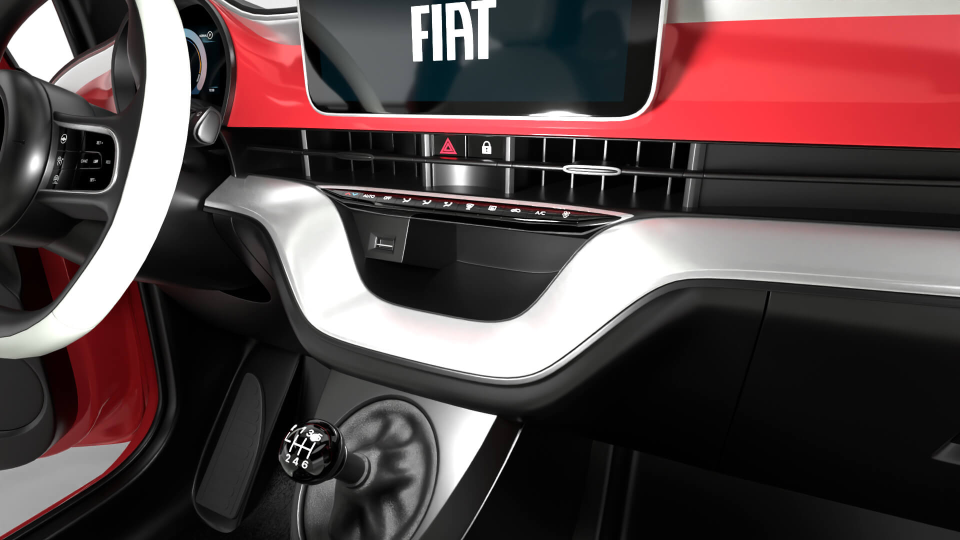 Fiat 500 Hybrid Cabrio 2026 HQ 3D Model