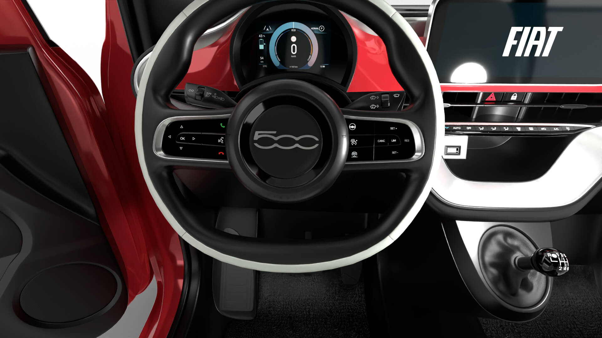 Fiat 500 Hybrid Cabrio 2026 HQ 3D Model