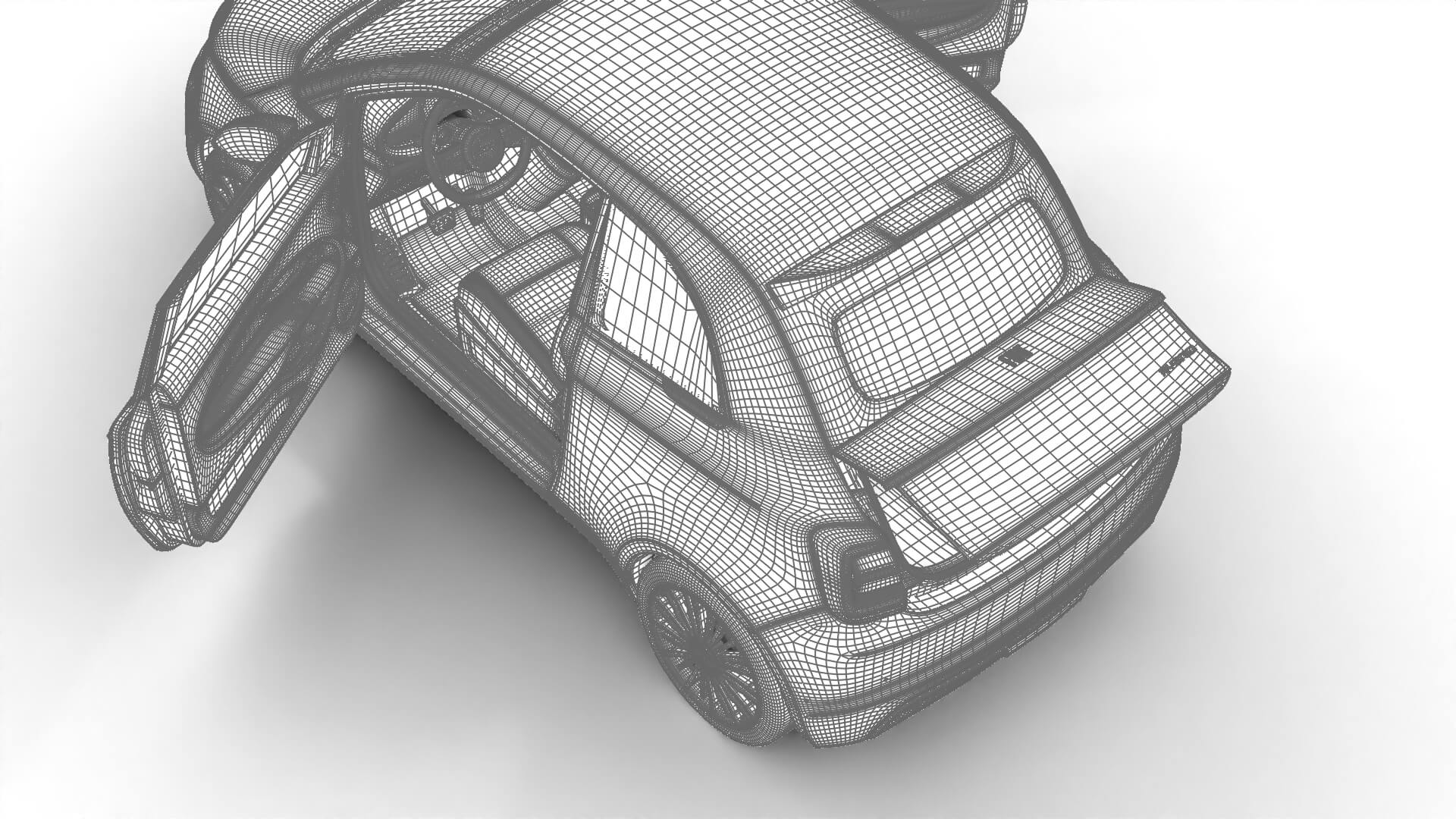 Fiat 500 Hybrid Cabrio 2026 HQ 3D Model