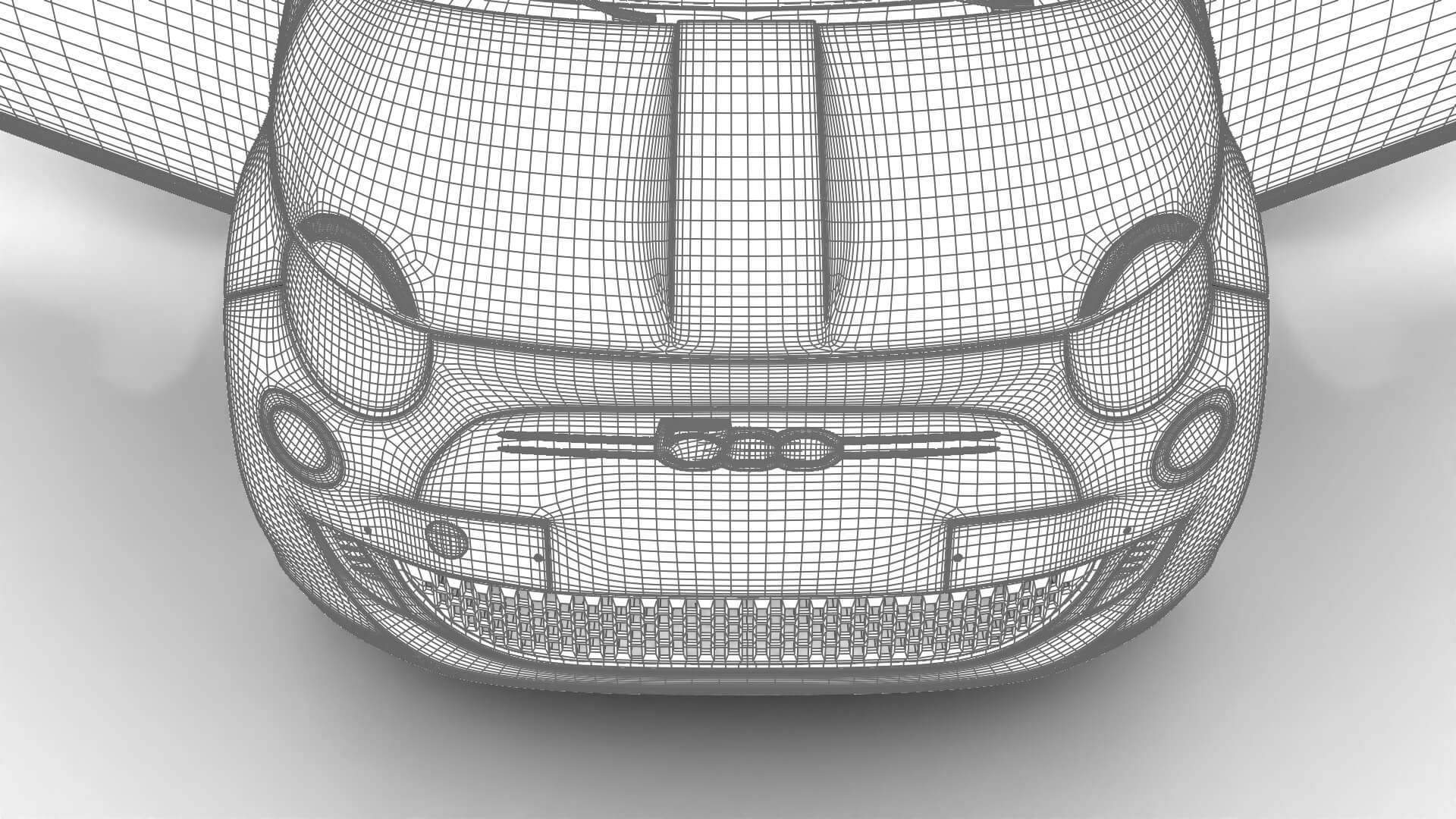 Fiat 500 Hybrid Cabrio 2026 HQ 3D Model