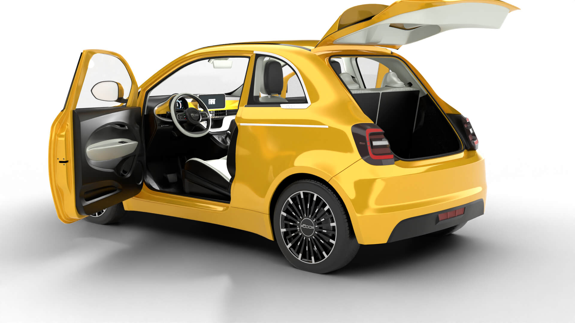 Fiat 500 Hybrid Cabrio 2026 HQ 3D Model