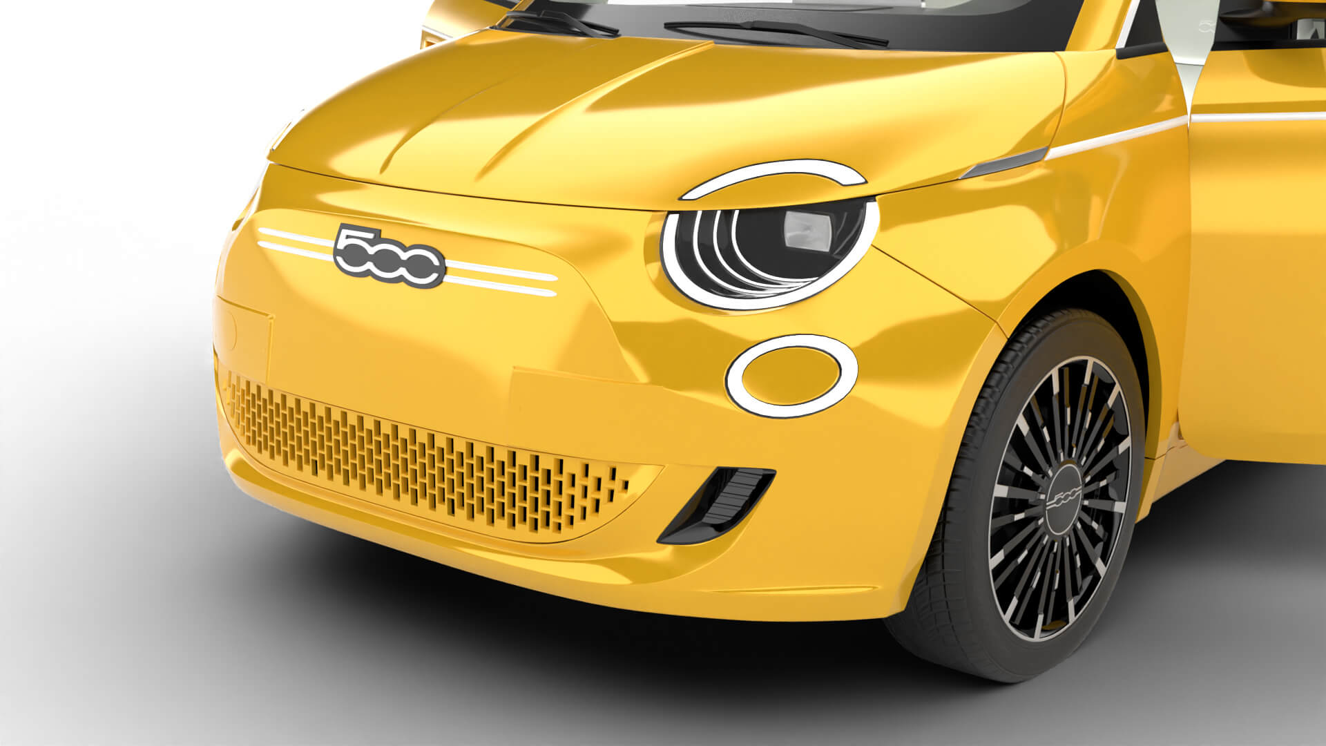 Fiat 500 Hybrid Cabrio 2026 HQ 3D Model
