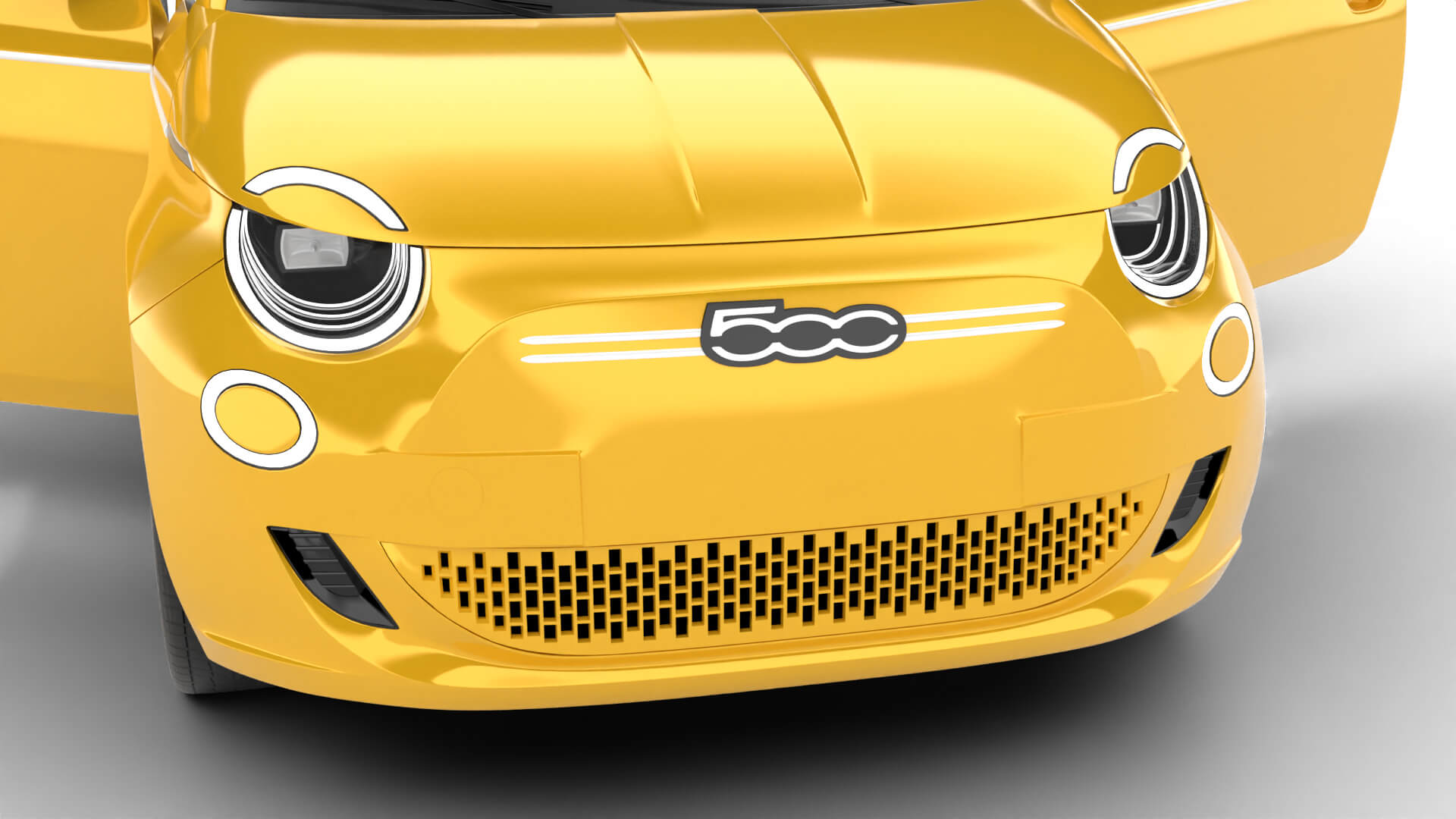 Fiat 500 Hybrid Cabrio 2026 HQ 3D Model